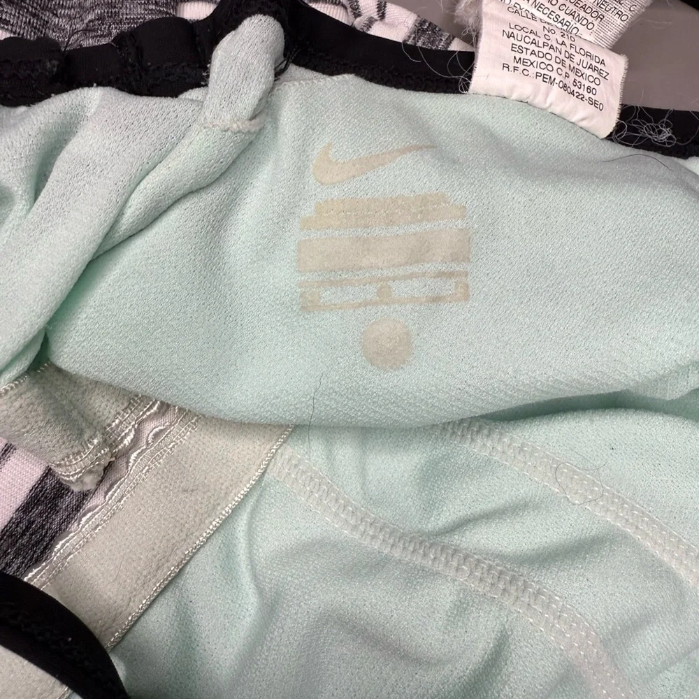Nike Women's Black and White Striped Tank Top - Picture 5 of 5